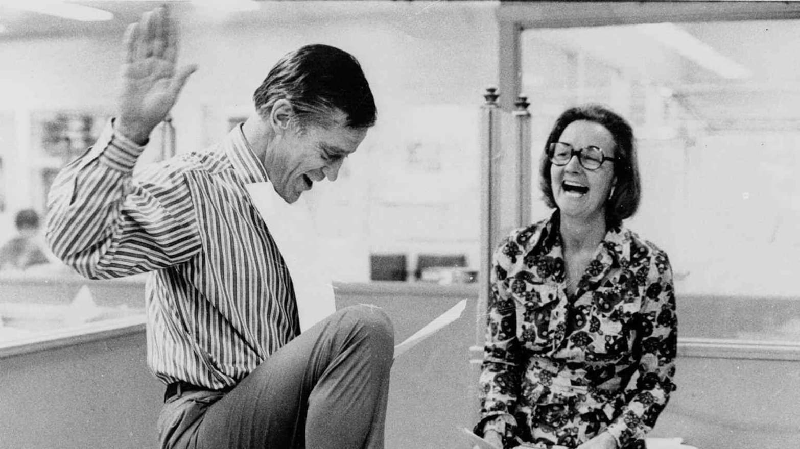 Ben Bradlee y Katharine Graham (Foto de Charles del Vecchio/The Washington Post)
