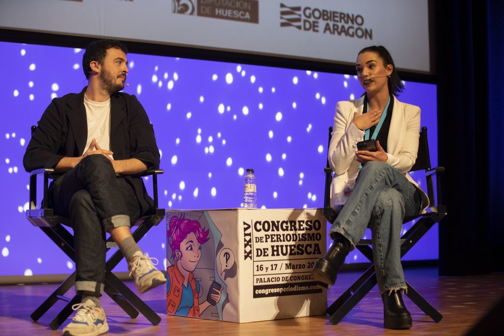 Fermín Elizari (Vocento) y Paula Muñoz (AC2ALITY)
