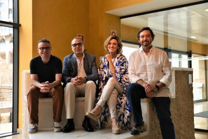 Ignacio Estaregui, Fernando Bermúdez, Adriana Oliveros y Pablo Azorín