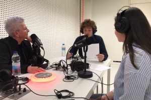 Maixabel Lasa en una entrevista para Radio usj