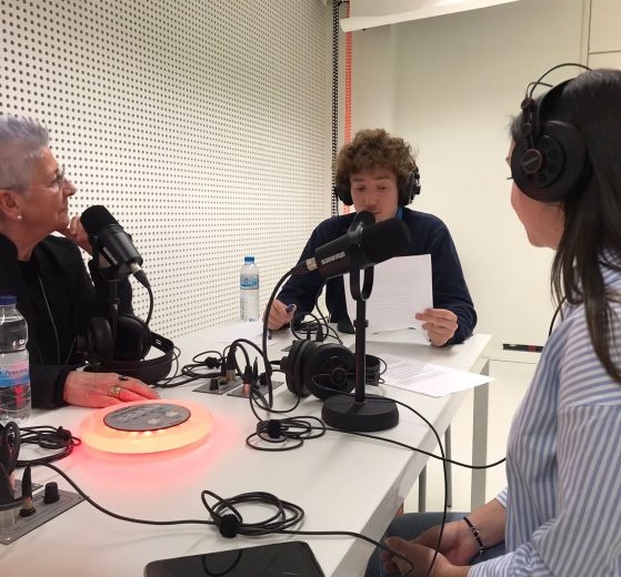 Maixabel Lasa en una entrevista para Radio usj