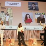 José Carlos Gil, Marina Enrich y Marcos García, en el Congreso de Periodismo de Huesca. FOTO: Congreso de Periodismo de Huesca