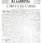 Portada de El Liberal, 10 de agosto de 1888.